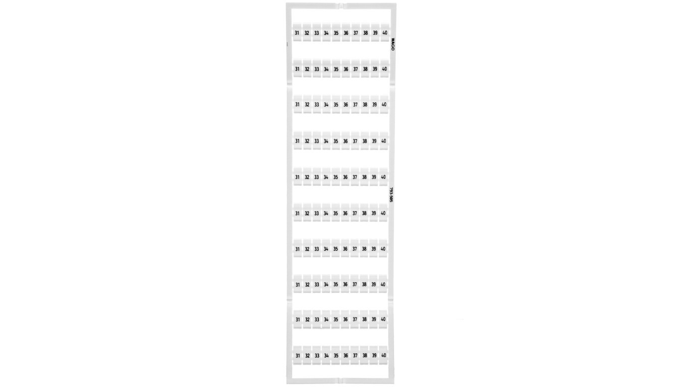 WMB Markers 10x 31-40 793-505/5 Pieces