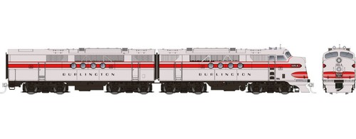 Rapido ~ Escala HO ~ EMD FT A+B ~ Burlington #108-A + 108-B ~ Versión DC ~ 053013 | Condition: New
