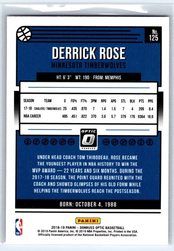 2018-19 Minnesota Timberwolves - lot of 6 - Derrick Rose, Karl Anthony Towns - Picture 5 of 13