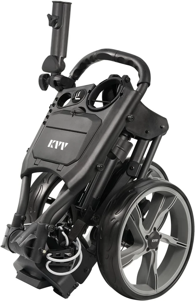 KVV 3 Wheel Golf Push Cart Ultra Lightweight Smallest Folding Size OPEN BOX - Image 2 of 4