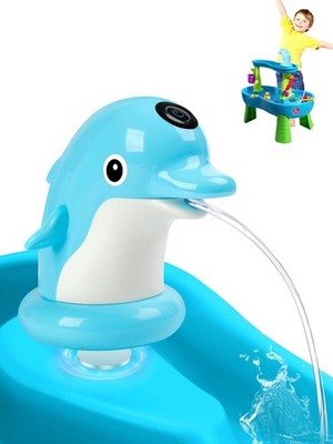 Dolphin Water Table Pump Magnetic Base Rechargeable Continuous Flow Kids Toy