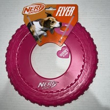 NERF DOG TOY VALENTINES DAY TIRE FLYER RUBBER DURABLE 10 INCH FRISBEE