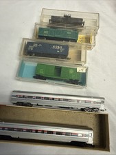 N- Scale Mixed Brand Model Railroad Train Lot Freight  Box Cars 7-338 Misc 