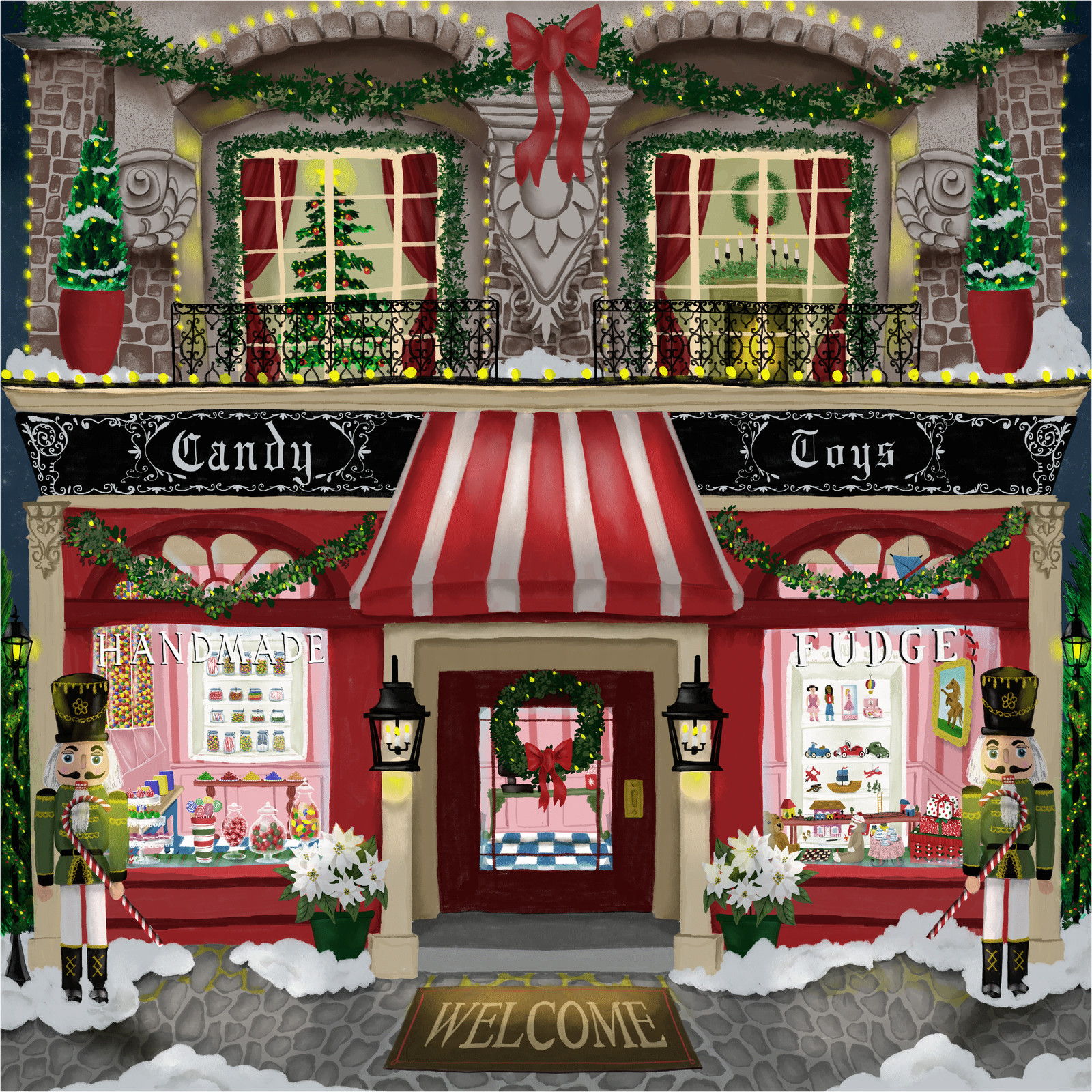 The Christmas Shoppe (482 Piece Wooden Jigsaw Puzzle)
