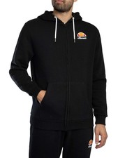 Ellesse Men's Logo Zip Hoodie, Black