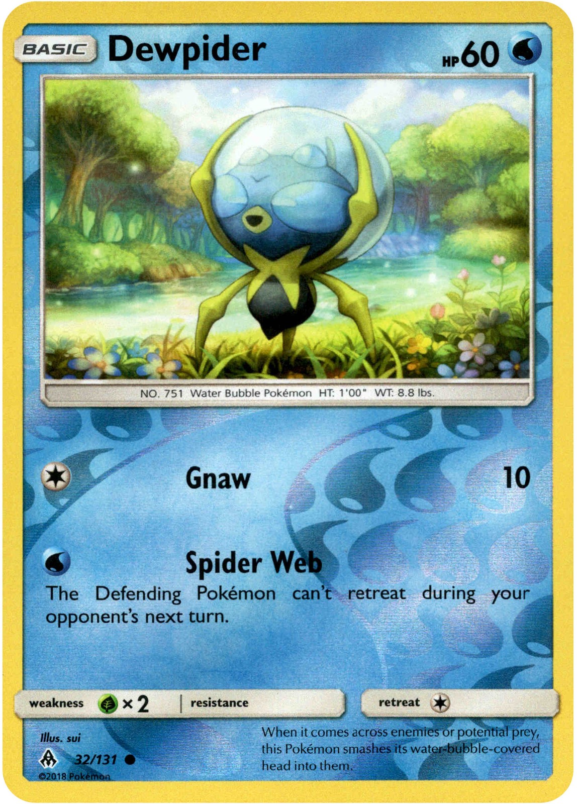 Dewpider - 32/131 - Forbidden Light - Reverse Holo