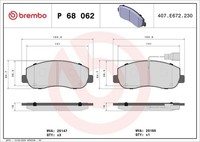 Brembo Bremsbelagsatz Vorne FüR Nissan Interstar NV400 Opel Movano Renault