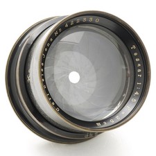 Carl Zeiss Jena 25cm F/4.5 Tessar Lens w/ X2 Aperture Barrel
