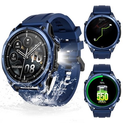DOOGEE Anywise W1 Pro Smart Watch 5ATM Waterproof Dual-Band GPS Fitness Tracker