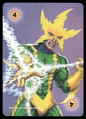 #ad Elektro 1997 Fleer Skybox X Men Overpower Card NM $1.98