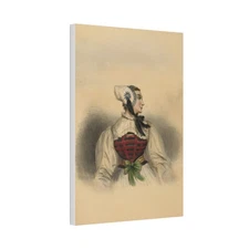 Canvas Stretched, 1.5''vintage antique French traditional Victorian  clothing