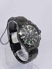 Citizen Eco-Drive Chronograph Gunmetal Green Dial WR100 AT2527-80X Mens