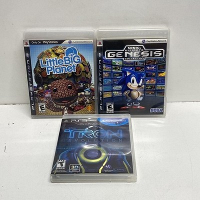 LittleBigPlanet Sonic Ultimate Genesis Collection Tron Evolution 3 PS3 Lot CIB