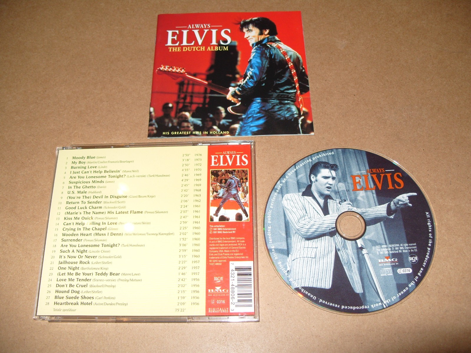 Elvis Presley - Always Elvis The Dutch Album 1997 CD NEAR MINT/INLAYS VG+. (M5)
