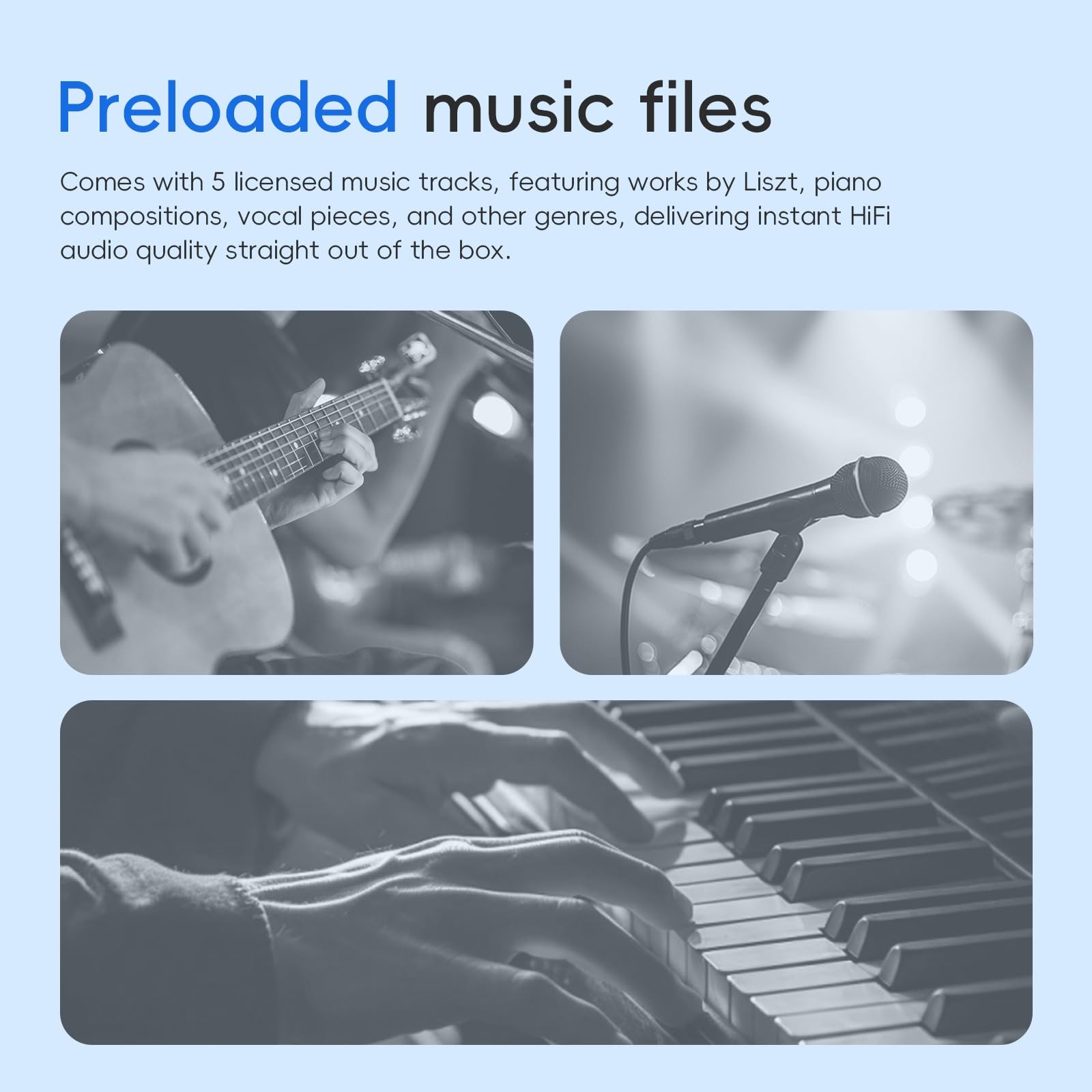 R1 HiFi MP3 Player with Bluetooth 5.1 Hi-Res Audio Certified DSD 256 Native T...