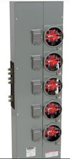 Square D EZMR115-225 5 Socket Meter Stack 225A / Position RINGLESS ED4U