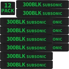 12 Pack  300 BLK Subsonic Magazine Marking Bands .300 Blackout Subsonic 