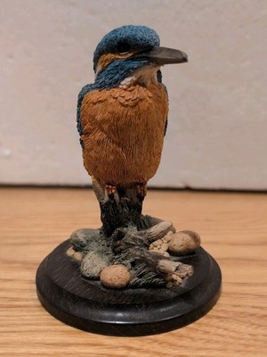 Vintage Country Artists Resin Eisvogel Figur Ornament Vogel Sammlerstück sehr guter Zustand
