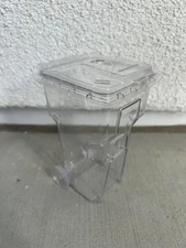 LIMITED EDITION Clear SSI Schaefer Garbage Can Mini Bin Drink Cup/Pen Holder