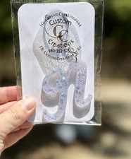 Light Pink Letter Keychains; Available In All Letters