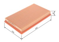 Bosch Luftfilter 1 457 433 740 Filtereinsatz FüR Opel Vectra Speedster J96 CC