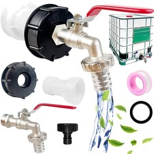 IBC Tank Zubehör Wasserhahn Adapter Dichtung Regentonne 1000L