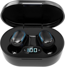 Wireless Headphones, True Wireless Earbuds with Led Display Charging Case, HD...