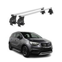 Menabo DachträGer GrundtäGer FüR Opel Crossland X 2017-2024 50Kg Stahl Silber 2X