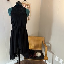 Balera Dress. Lack Sheer Lace Size M Dancewear Whimsigoth