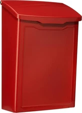 Architectural Mailboxes 2681R Marina Wall Mount Mailbox, Small, Red