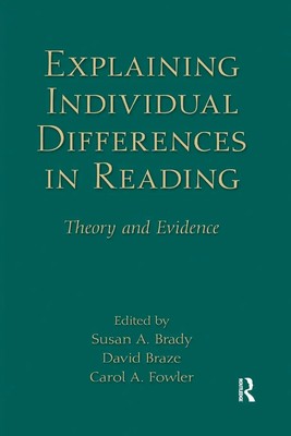 Susan A. Brady (u. a.) | Explaining Individual Differences in Reading | Buch