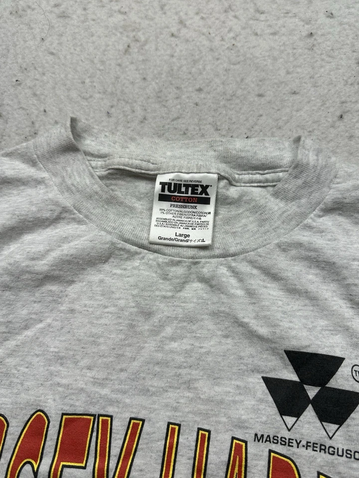 Vintage Deadstock Men’s Massey Harris Tractor Puma Graphic Shirt 90s L USA - Image 4 of 4