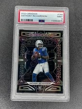 2023 Panini Obsidian Anthony Richardson #144 Rookie Card RC PSA 9 Colts. rookie card picture