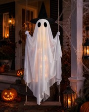 Swinging Ghost Outdoor Decor Halloween Ghos Decorations with Remote Control