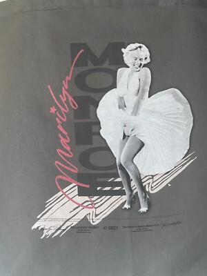 NWT The Laundry Room Marilyn Monroe Tote Bag Gray Seven Year Itch