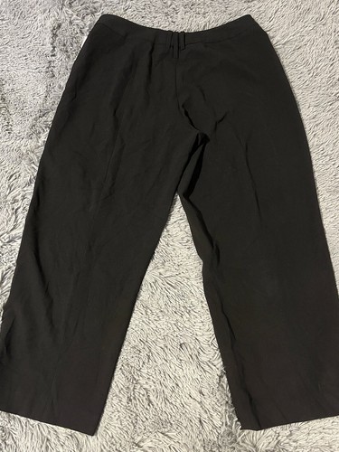 Larry Levine Women’s Black Stretch New Fashioned Crop Pants Size 12 NWT - Picture 4 of 8