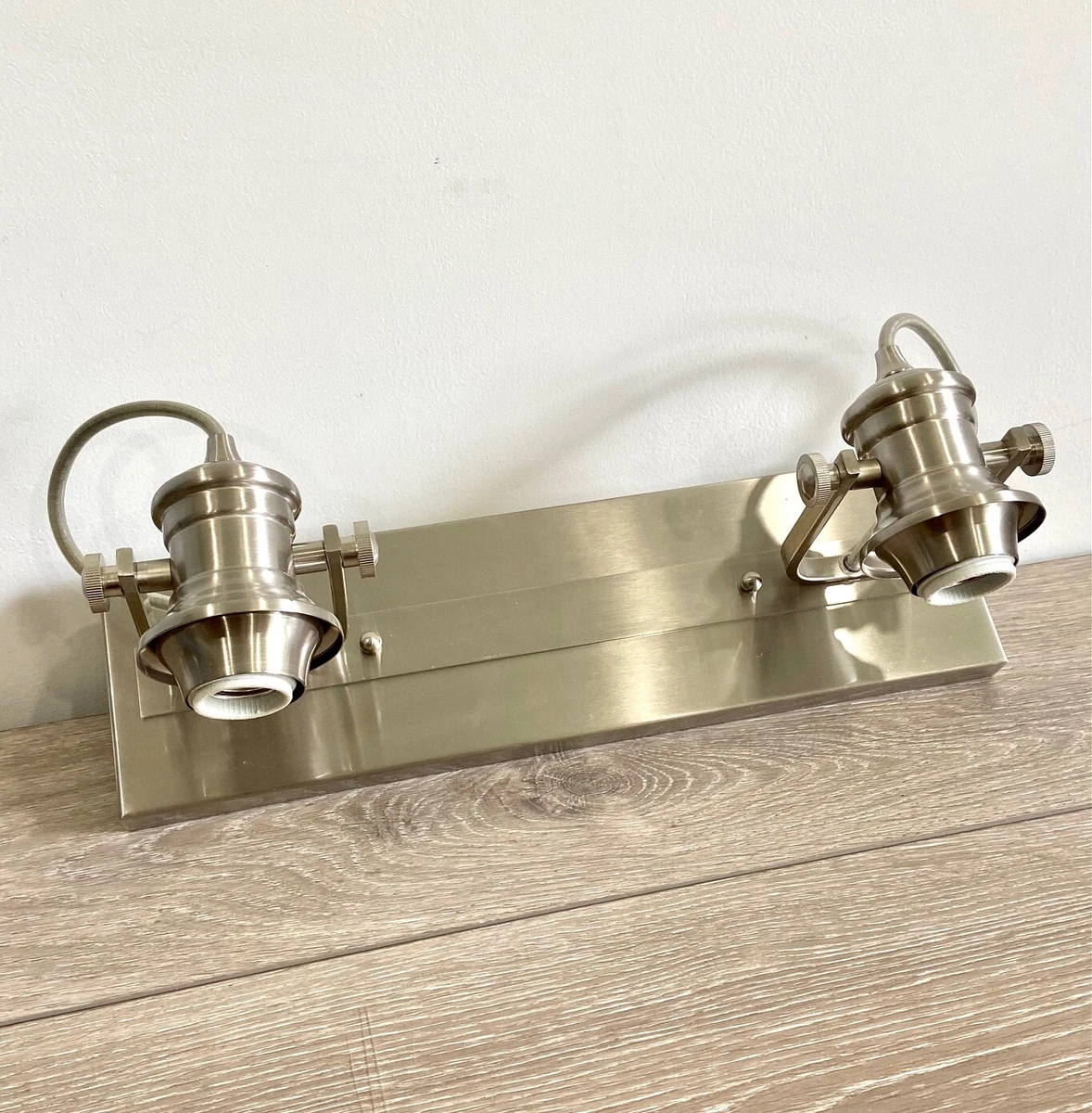 Pewter vanity light deals