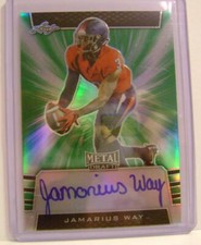 JAMARIUS WAY #10 /10 GREEN ROOKIE CARD RC AUTO LEAF METAL DRAFT 2019