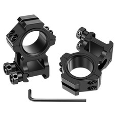 2Pcs High Profile 25.4mm/30mm Scope Rings Mount 20mm Picatinny Rail for Hunting