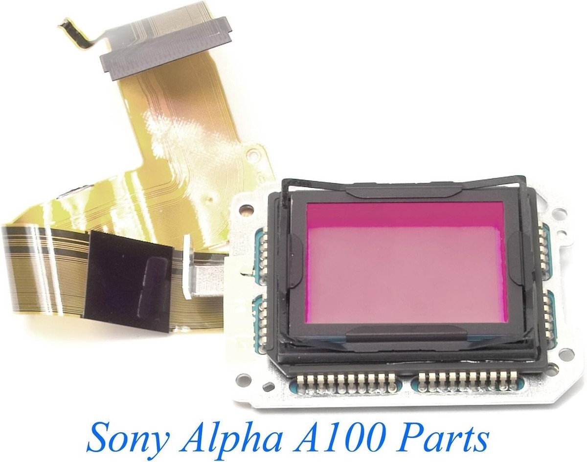 Sony Alpha A100 DSLR Camera 10.2 MP CCD Sensor with Ribbon Cable