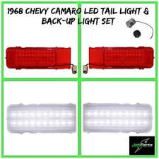 United Pacific LED Tail Light Back-Up Light Set 1968 Chevy Camaro