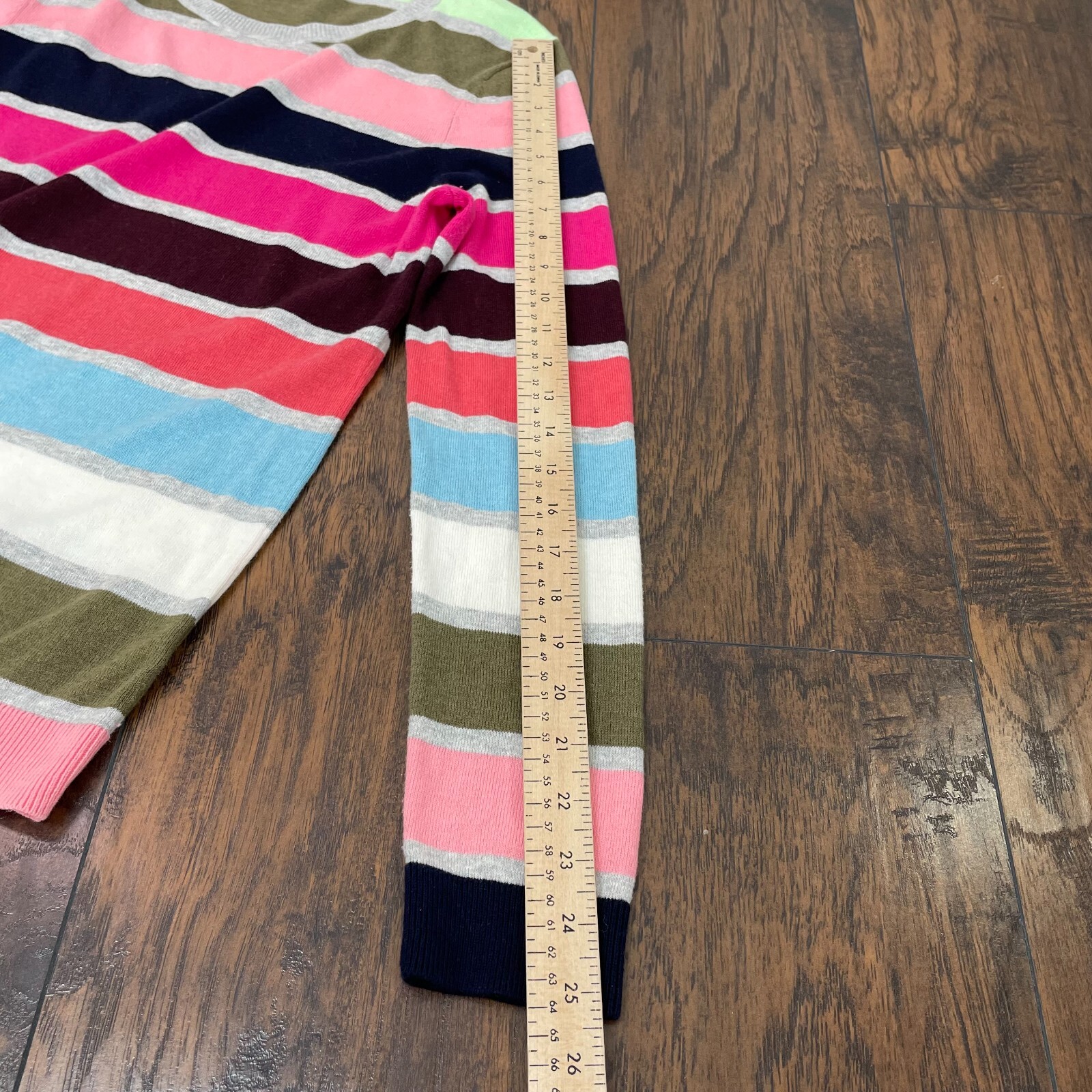 Talbots Lightweight Sweater Medium Multicolor Str… - image 10