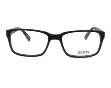GUESS GU1843 Matte Black BLK Plastic Unisex Eyeglasses Frame 57-17-145 1843 RX