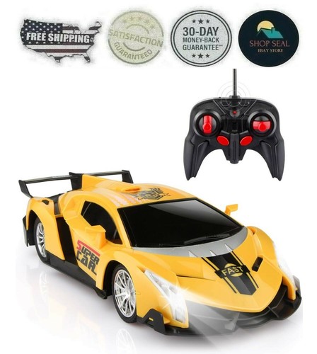 Carro de A Control Remoto con Luces Regalos Juguetes Niños Cálida 726084232556 | eBay