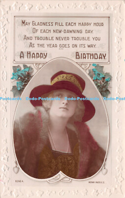 R240972 My gladness fill each happy hour of each new dawning day Rotary Photo RP