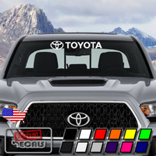 White Windshield Banner Vinyl Decal Sticker For Toyota Tacoma Camry Corolla White Windshield Banner Vinyl Decal Sticker For Toyota Tacoma Camry Corolla
