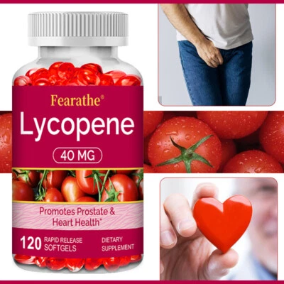 FEARATHE Lycopene Softgels 40mg High Protency Heart & Prostate Health Support