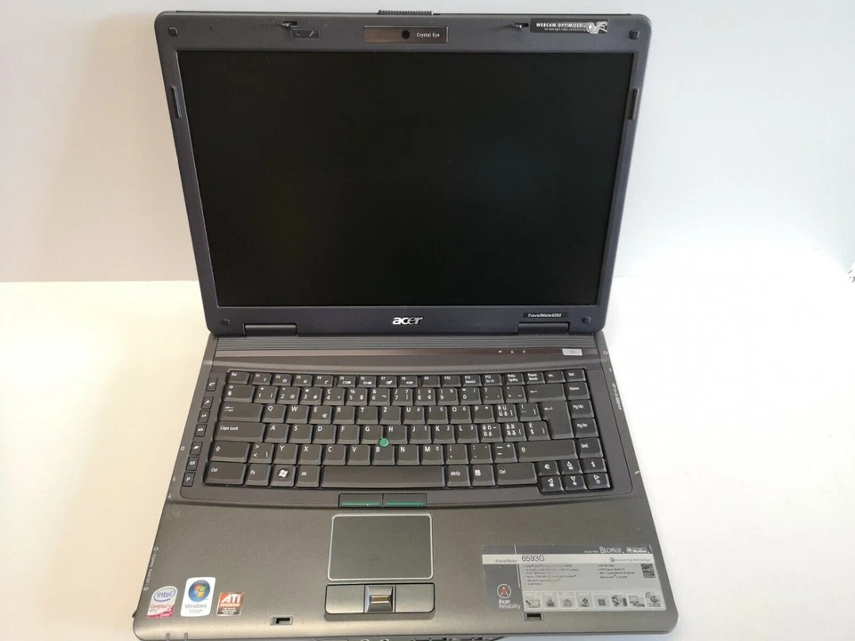Acer TravelMate 6593 Intel C2D P8600 3GB/250GB 15,4 Zoll 1680x1050, KAM - Bild 2 von 4