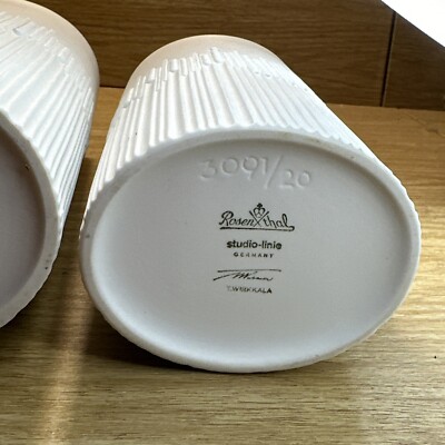 VINTAGE ROSENTHAL SIGNED TAPIO WIRKKALA OVAL PEARL DROP Flower