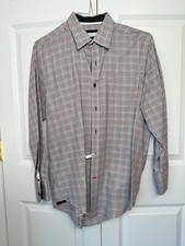 Alex Cannon Long Sleeve Button Down Shirt Medium